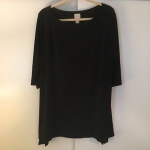 Chico's Tops - Chico’s Black Silky Blouse Chico's Tops - Chico’s Black Silky Blouse